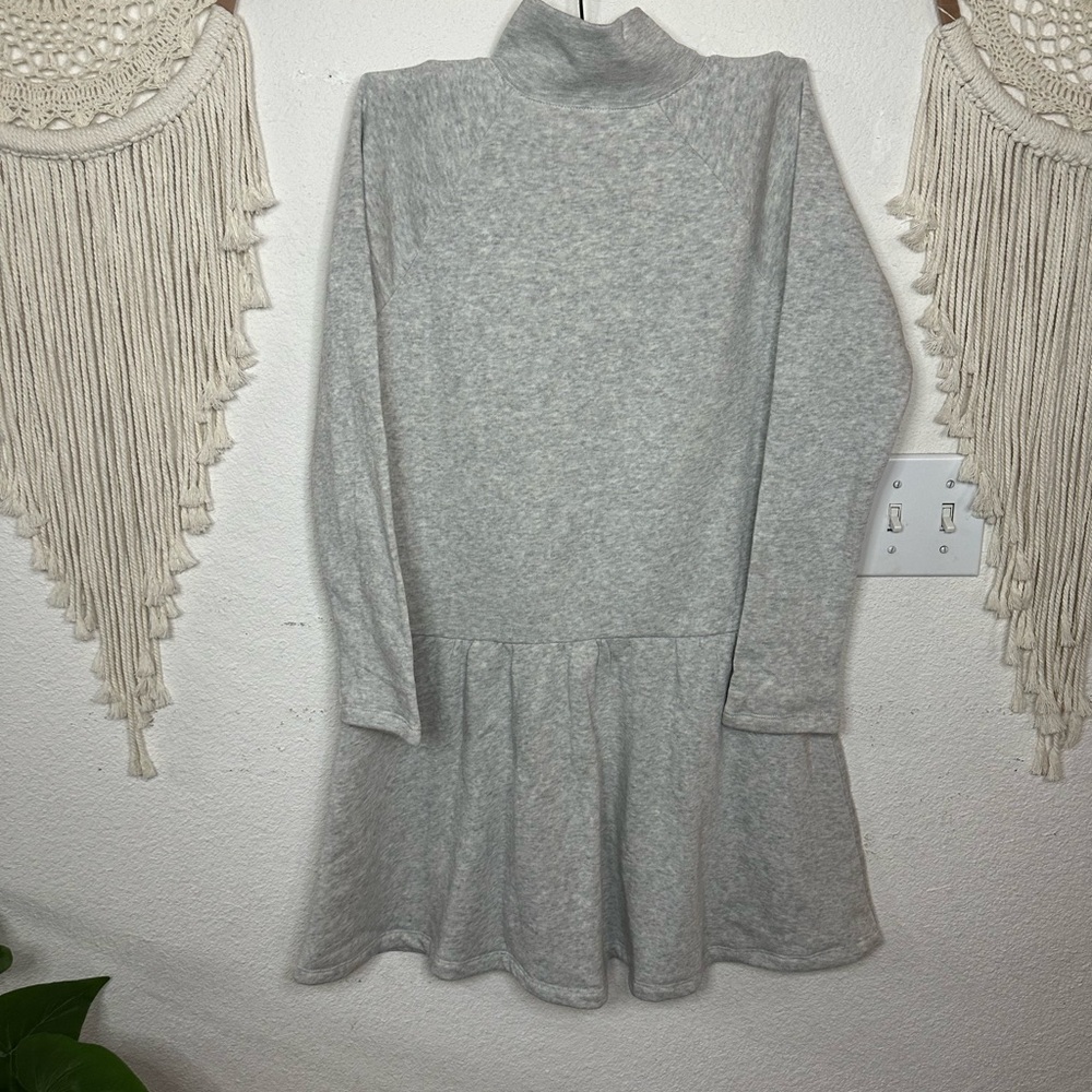 Crewcuts girls Gray Long Sleeve Sweatshirt Dress size 12 - Picture 4 of 7